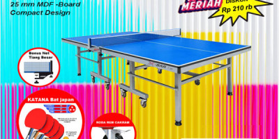 Tenis meja pingpong merk X-BAR T88 Tebal 25MM