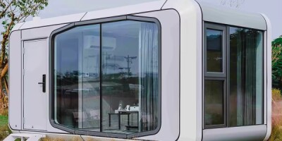 Luxury Capsule Villa brings tiny prefab living in Mafeteng
