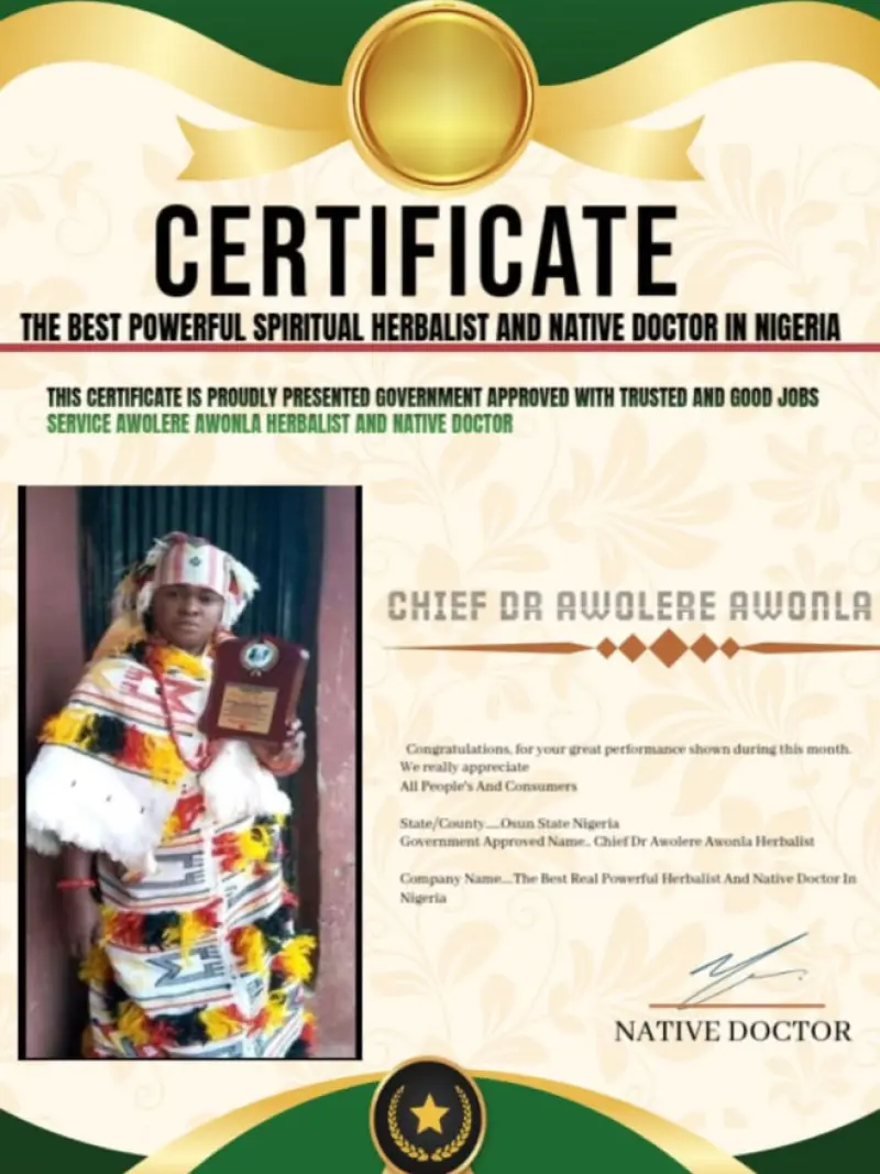 CHIEF DR AWOLERE AWONLA Avatar Bg