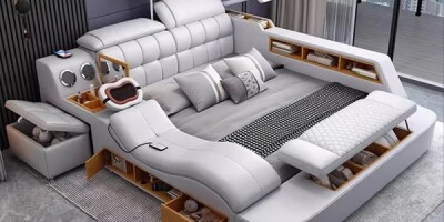 Luxury Smart Tech Bed with Massage and USB built for elevated comfort in Ijuw