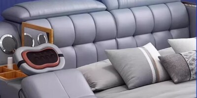 Lit de technologie intelligente de luxe avec massage et USB construit pour un confort élevé en FAAA