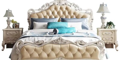 Modern Princess Style Double Bed brings royal charm and elegance to your Singapore home